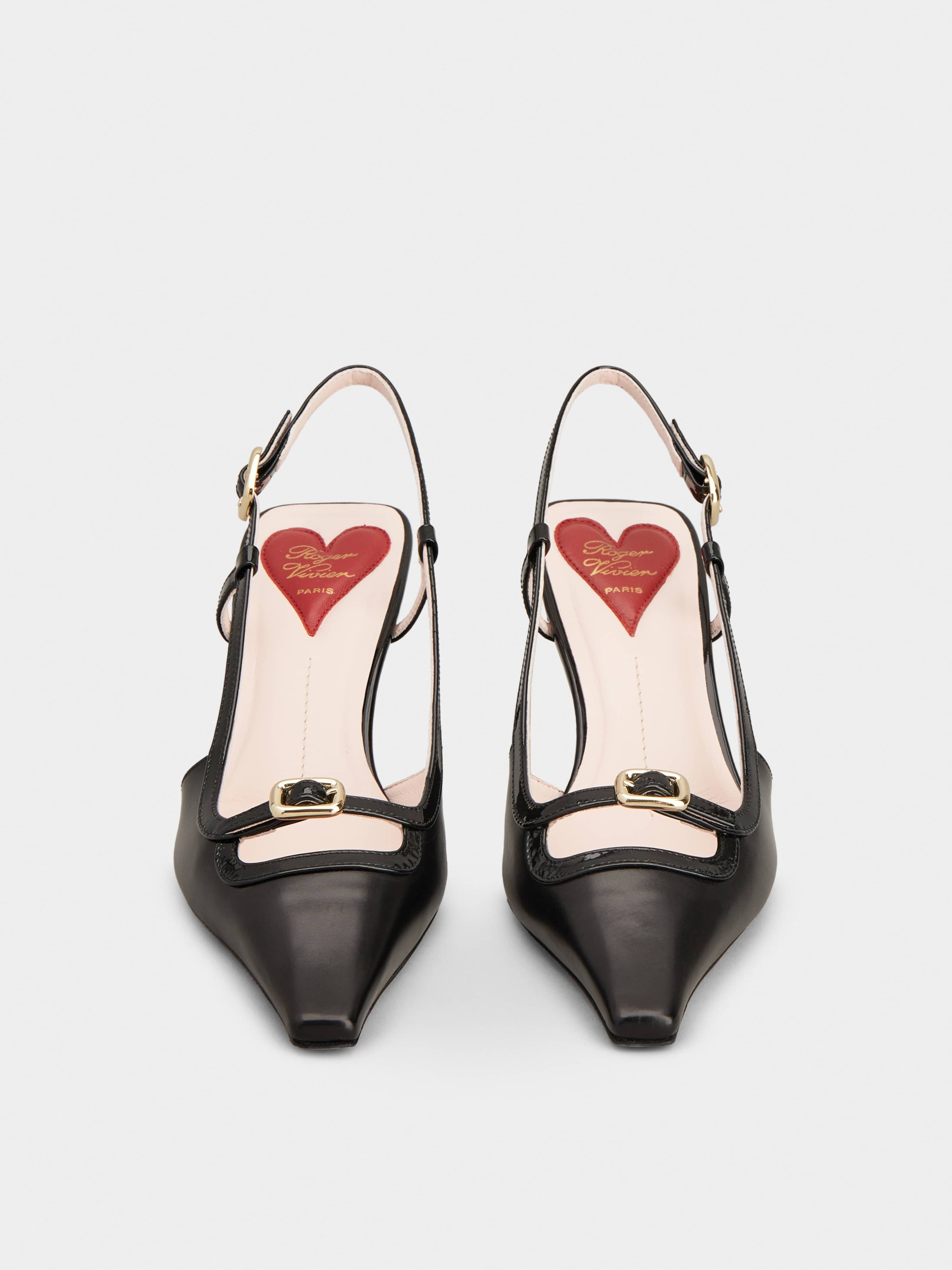 Viv' Canard Slingback Pumps in leather - 7