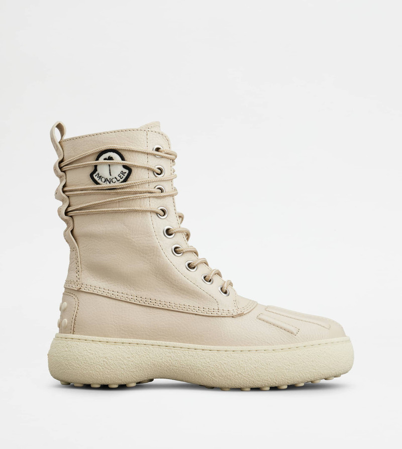 TOD'S W. G. ANKLE BOOTS TOD'S X 8 MONCLER PALM ANGELS IN LEATHER - WHITE 1