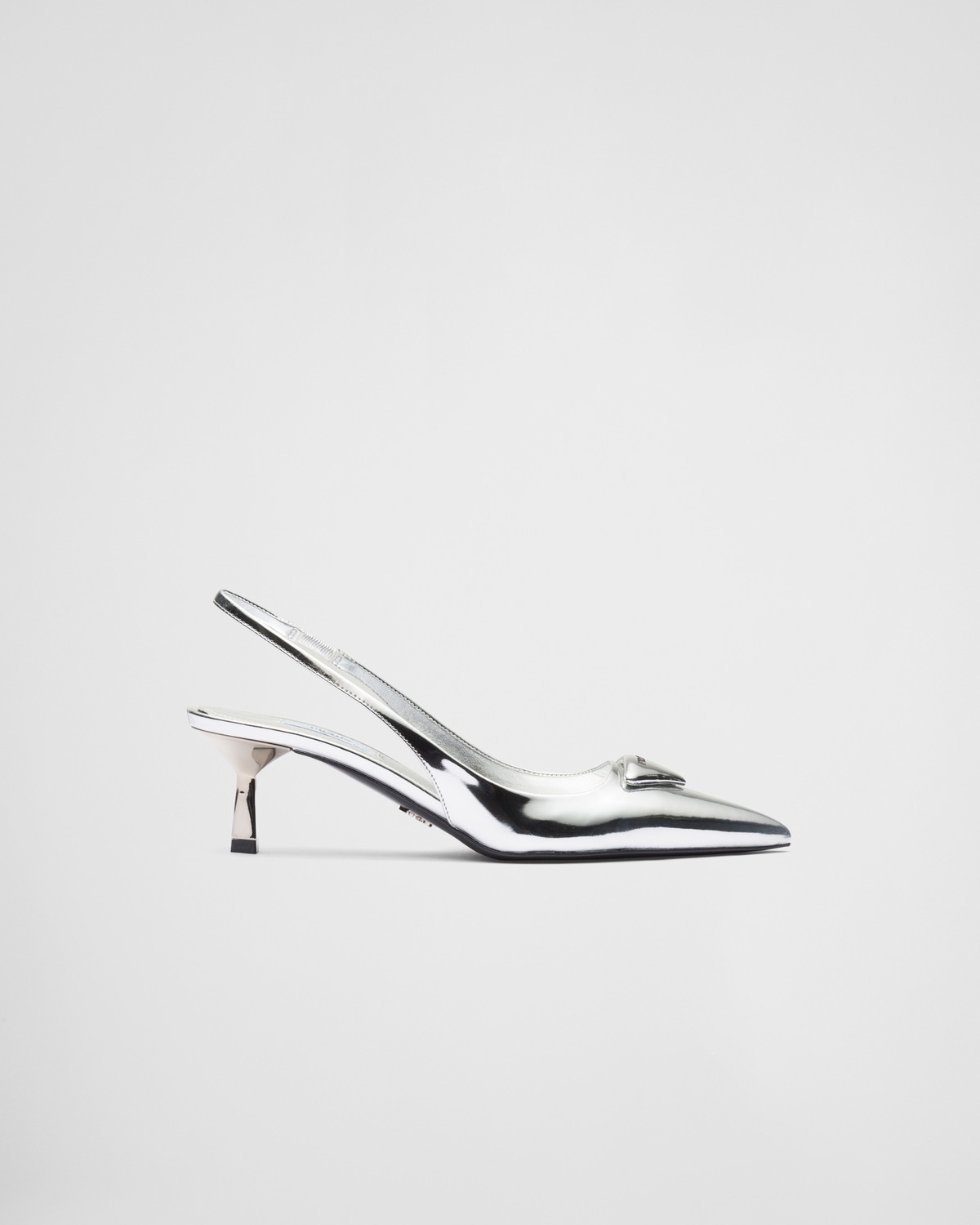 Brushed leather slingback pumps - 1
