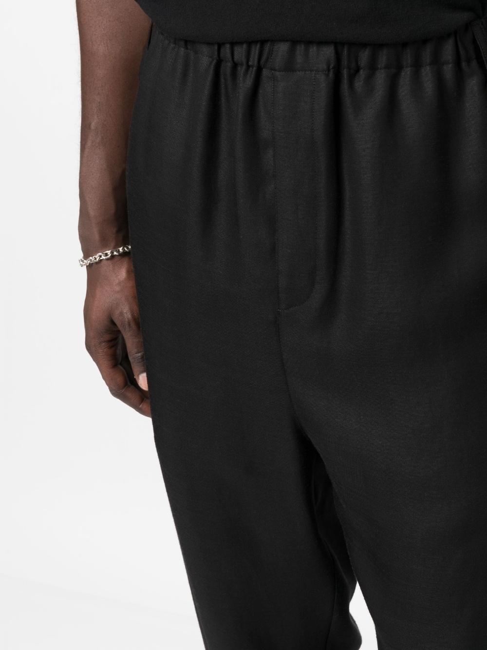 high-waisted tapered trousers - 5