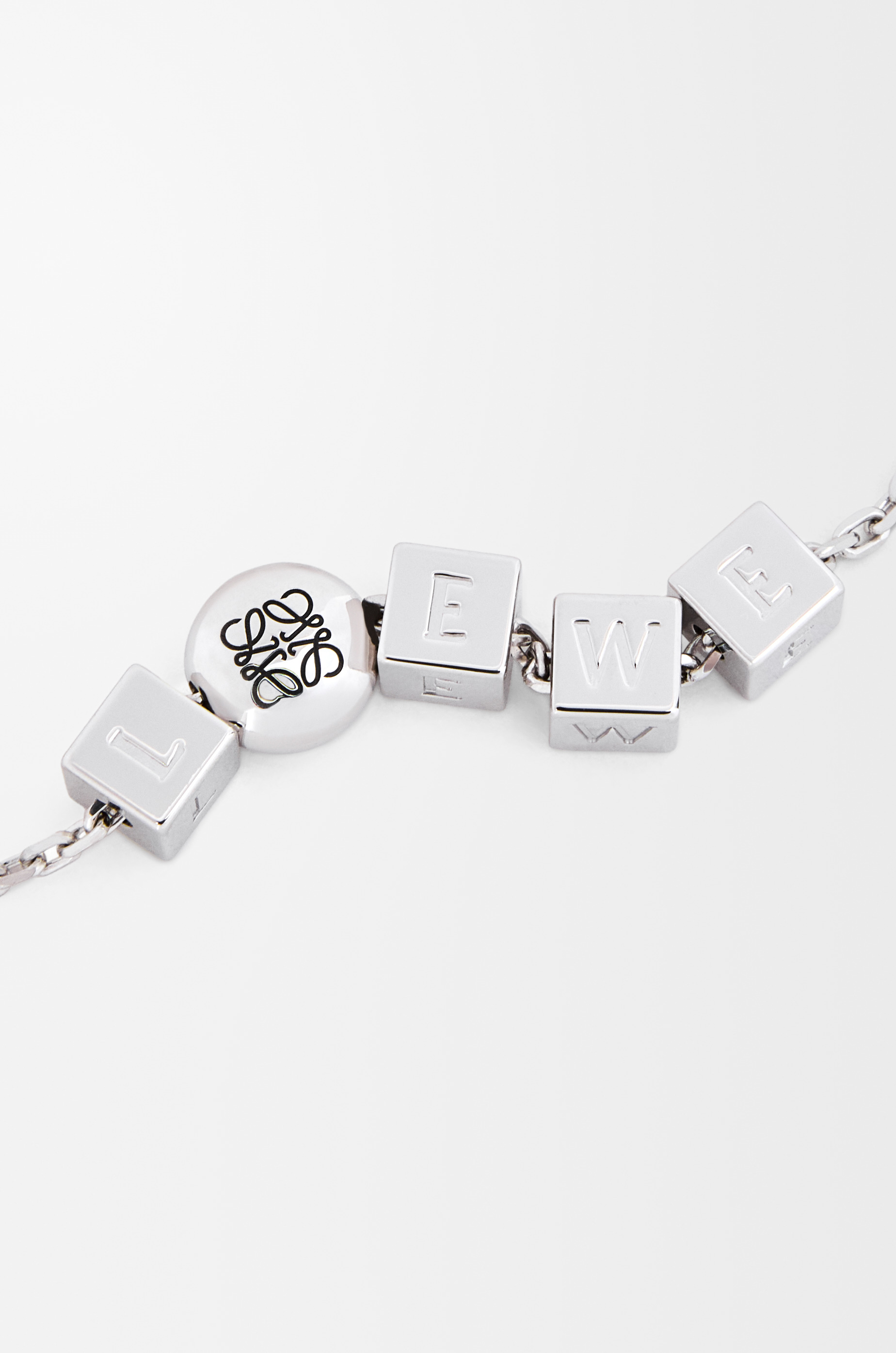 Pebble Cube necklace in sterling silver - 3