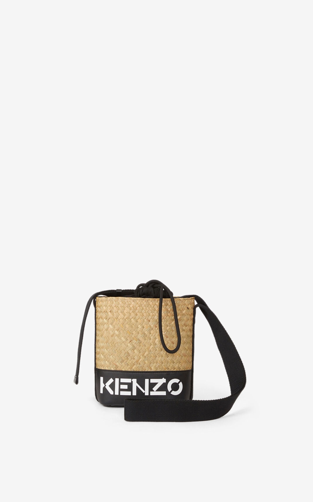 Raffia KENZO logo tote bag - 1