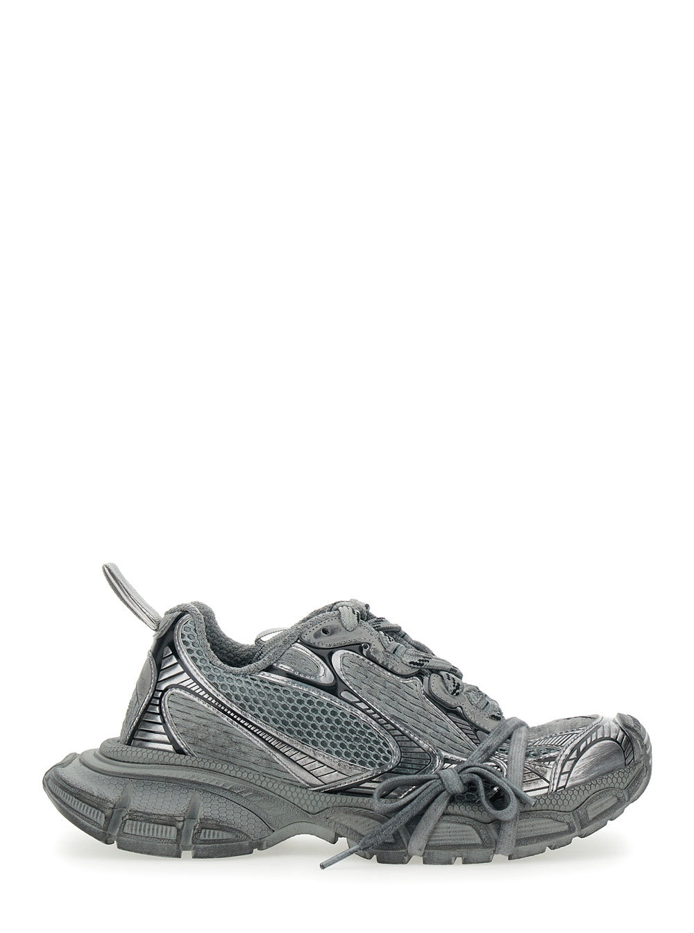 Balenciaga Women '3Xl' Grey Low Top Sneakers With Logo Detail In Tech Fabric Woman - 1