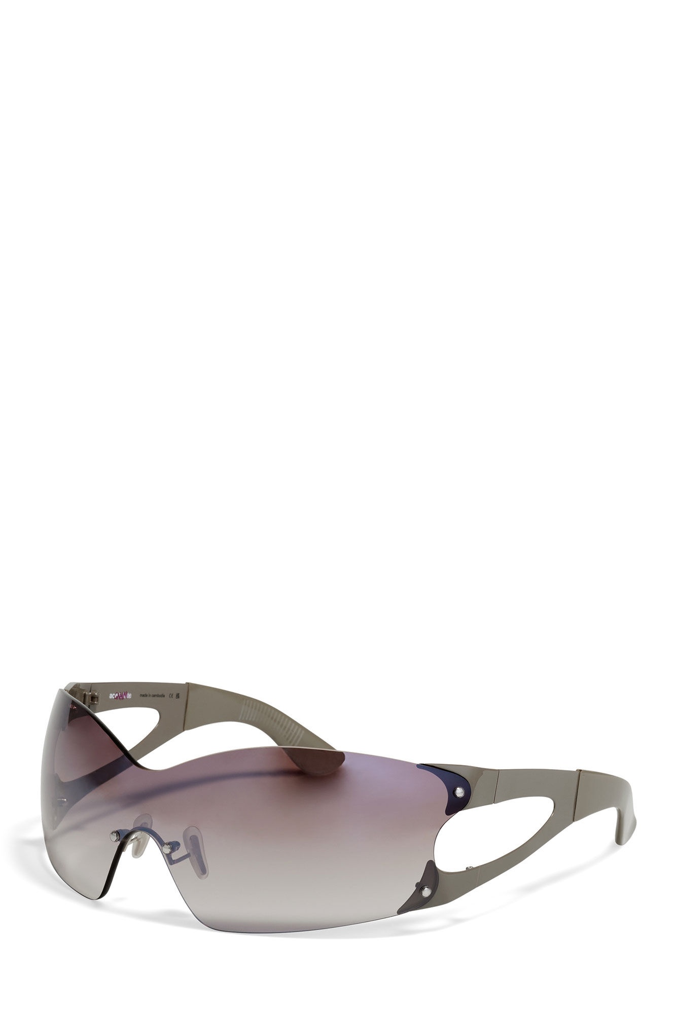 GANNI X ACE & TATE FROST GRAY NOEL SUNGLASSES - 3