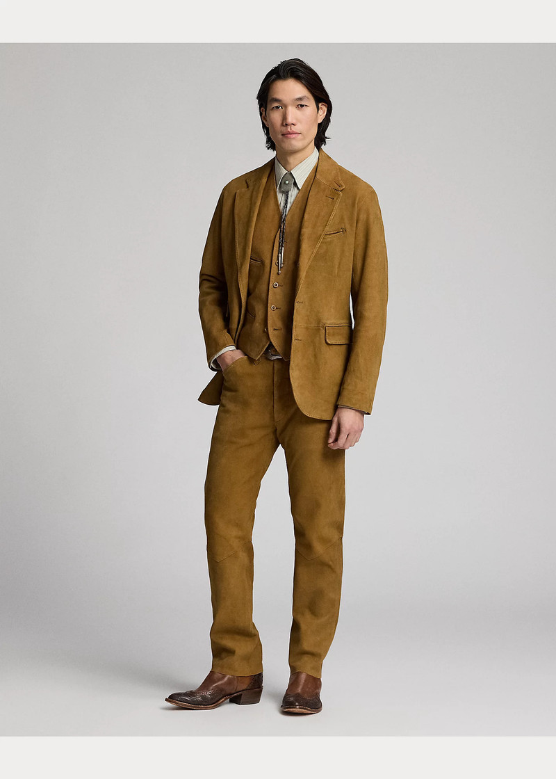 RRL by Ralph Lauren Slim Fit Suede Western Pant outlook