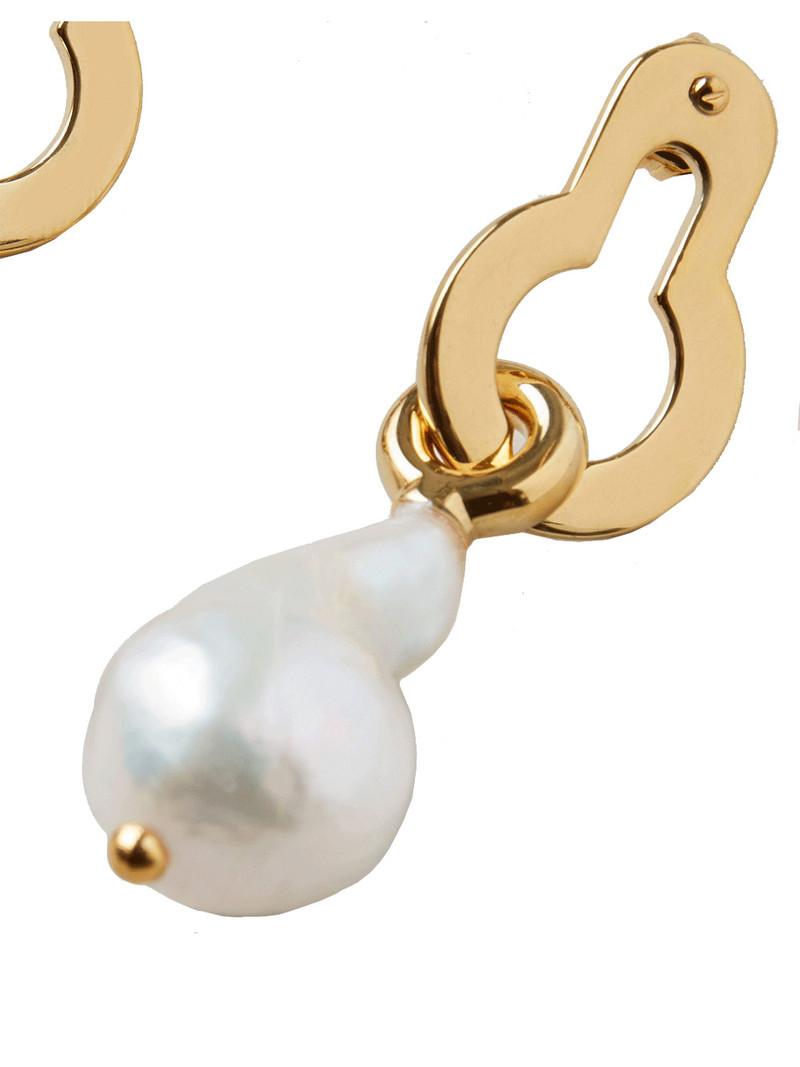 Amberley Baroque Pearl Earrings (Gold) 3