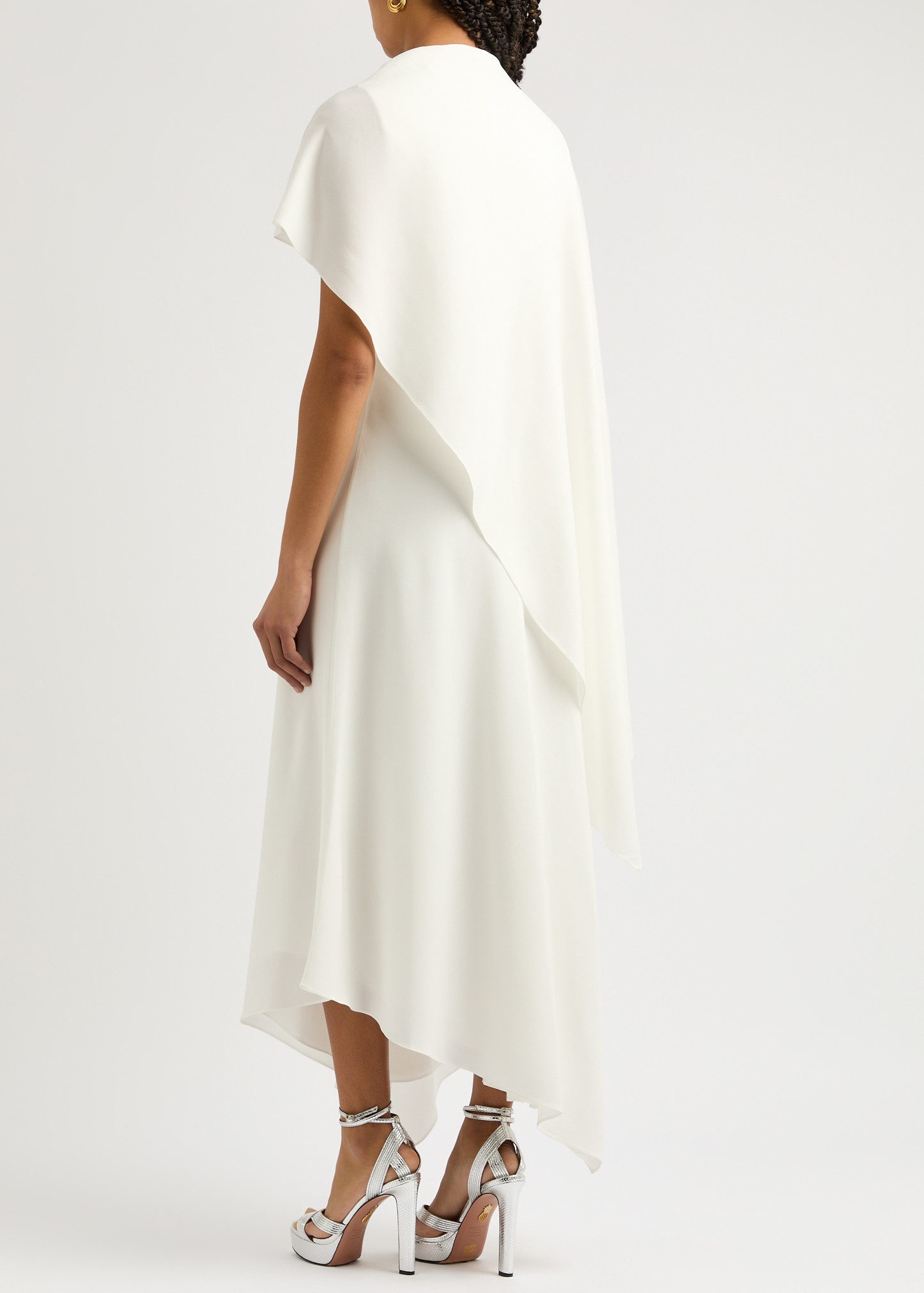 Pascale cape-effect draped maxi dress - 3