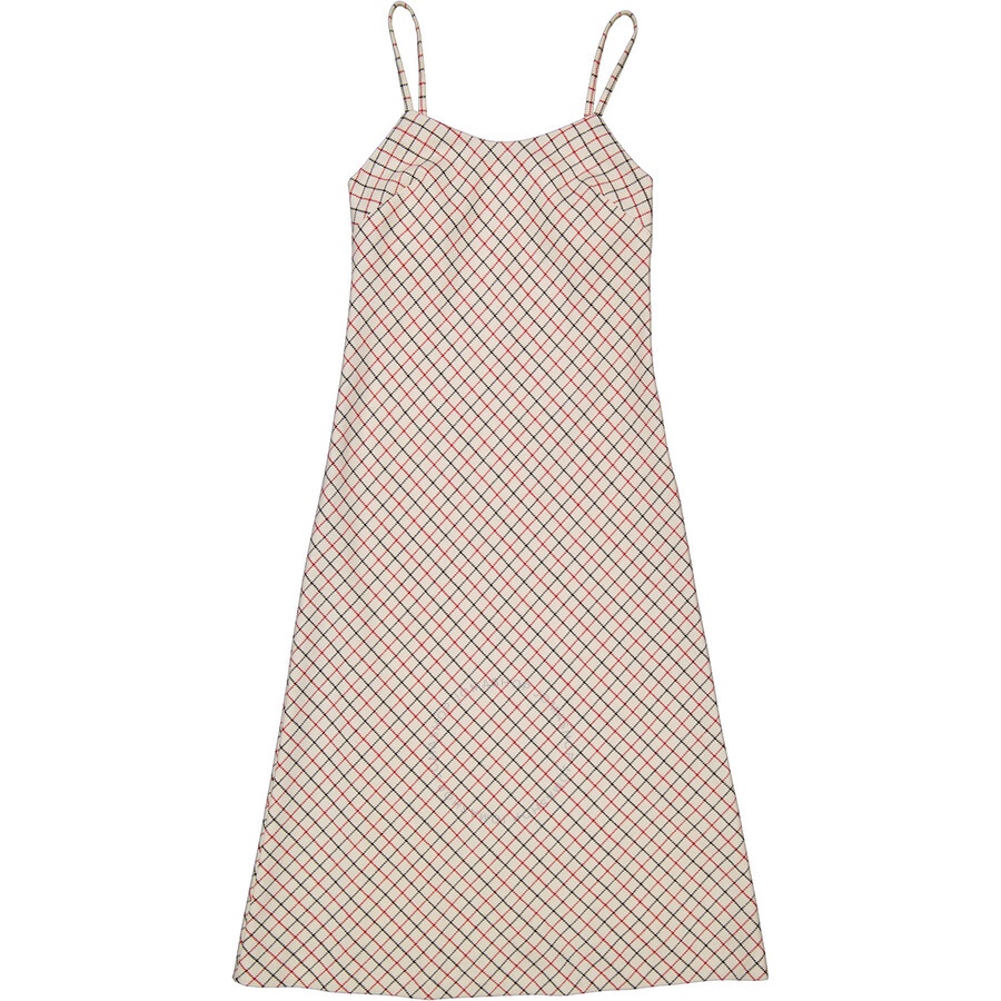 Maison Margiela Ladies Check Wool Long Dress - 2