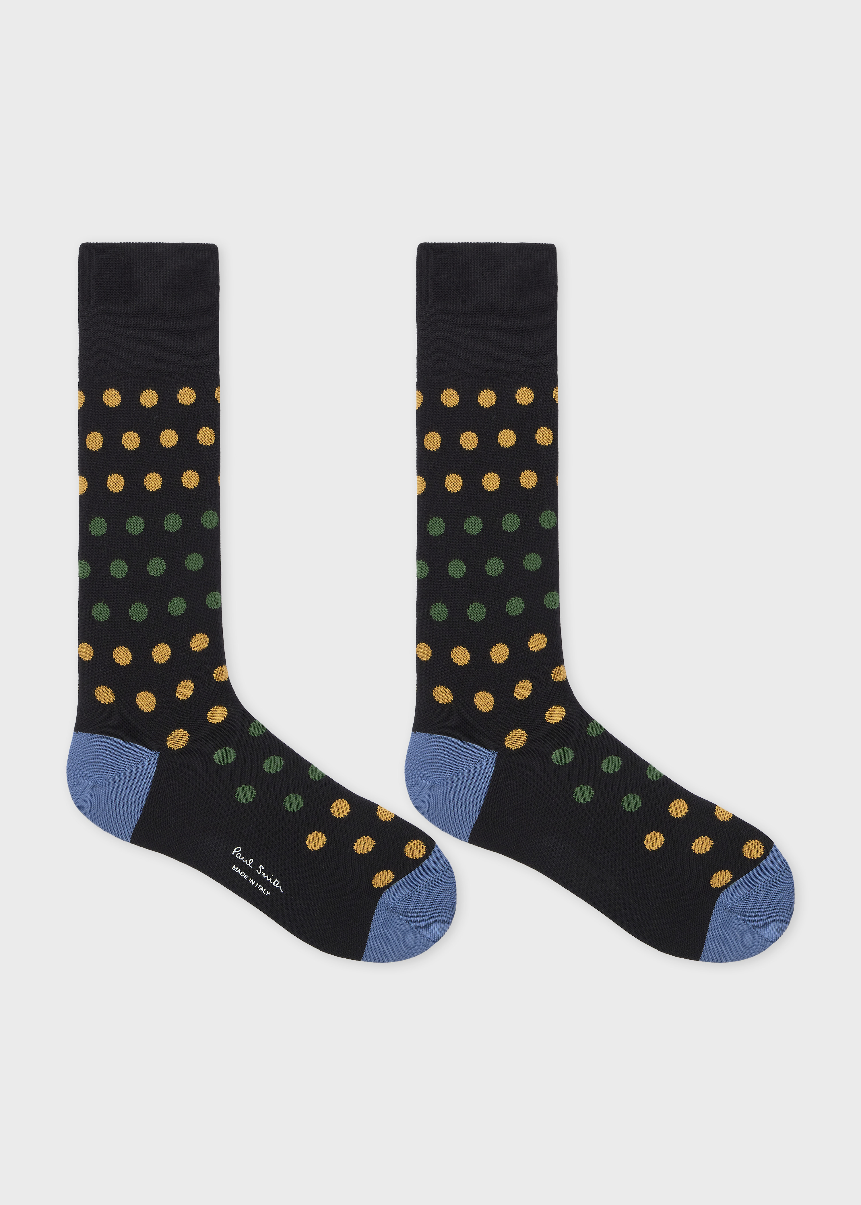 Black Polka Cotton-Blend Socks - 2