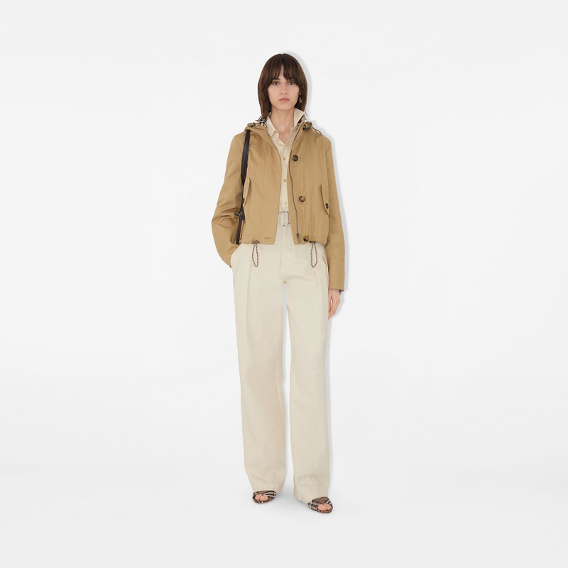 Burberry Short Gabardine Parka outlook