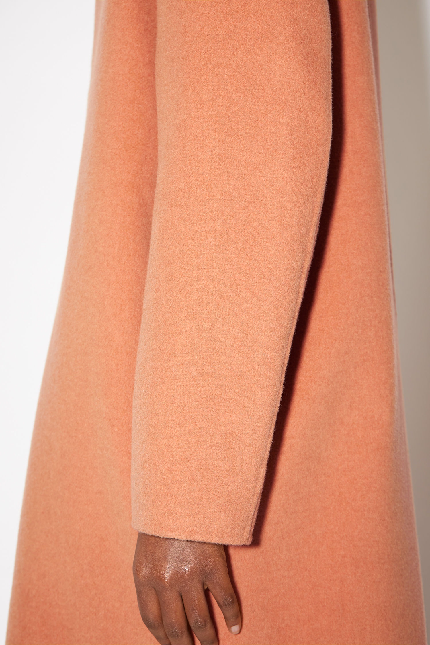 Single-breasted coat - Salmon pink - 7