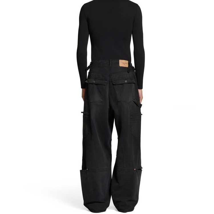 Balenciaga Cargo Pants 'Black' 767971TNW111672 - 4
