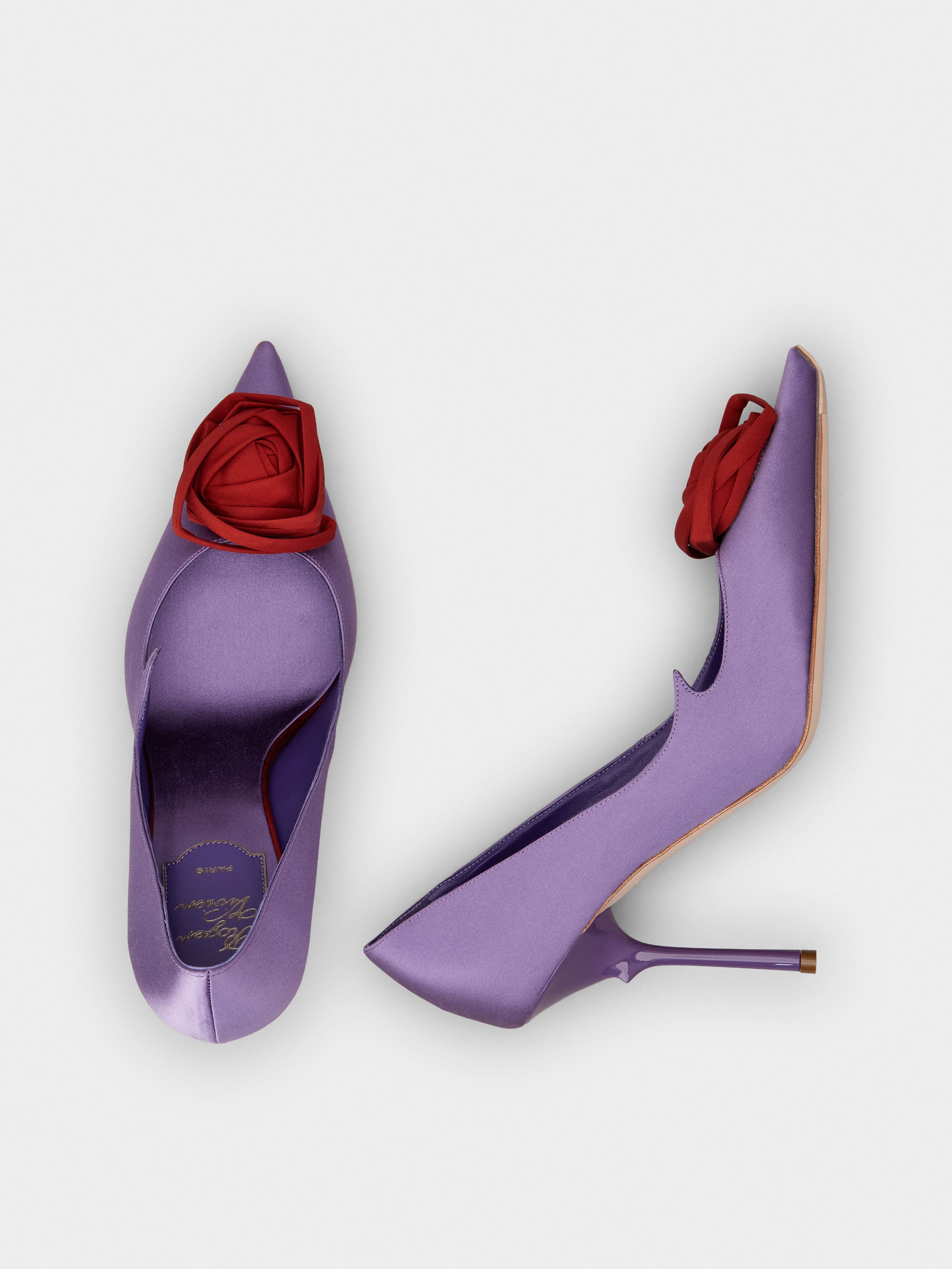 Rose Vivier Pumps in satin - 4