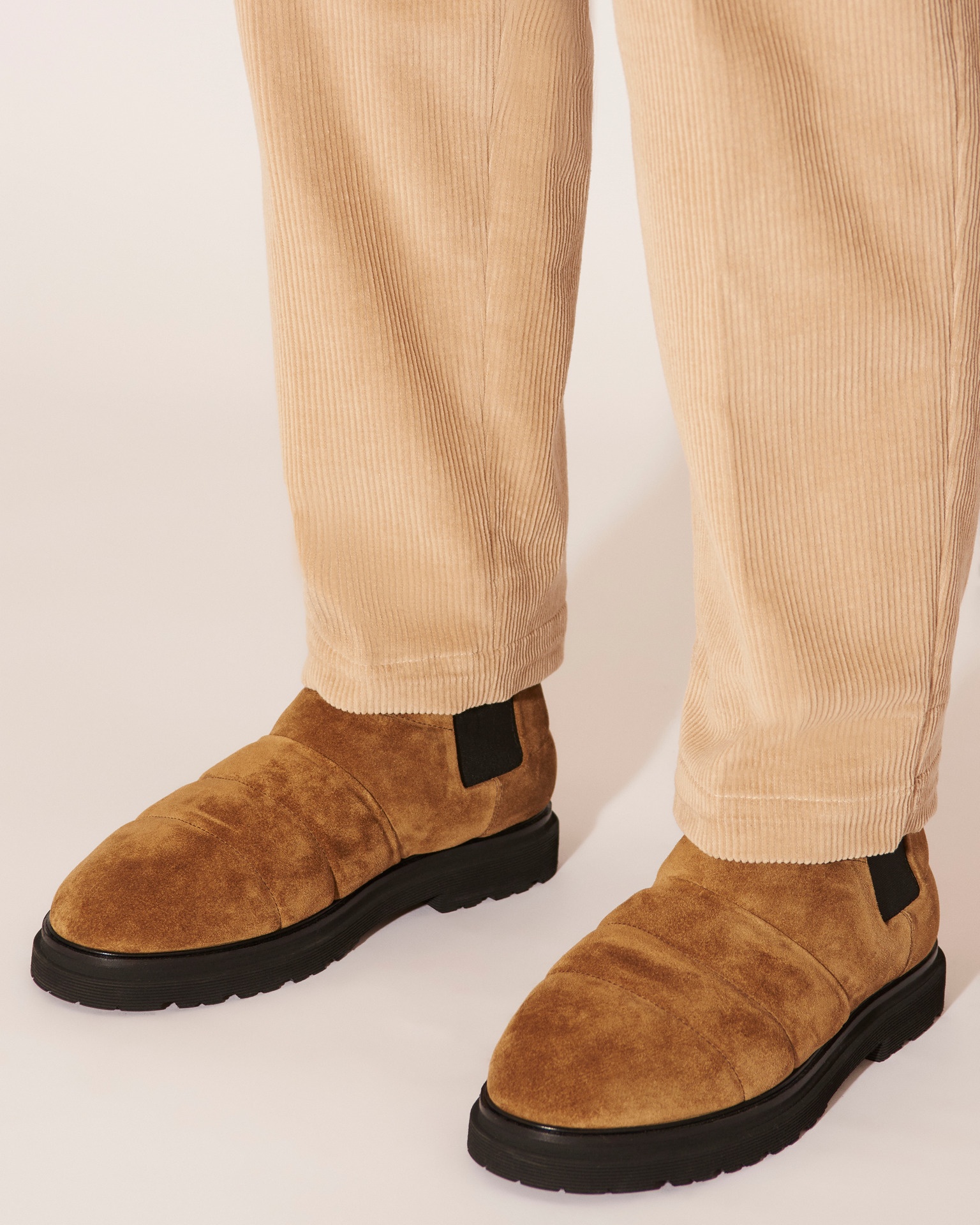 GABE - Corduroy pants - Cement gray - 7