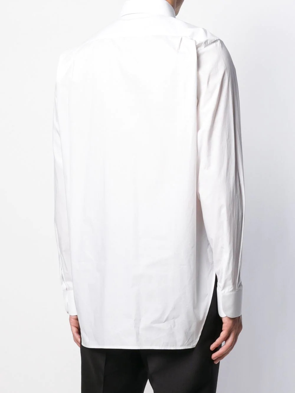 ribbed front panel shirt - 4