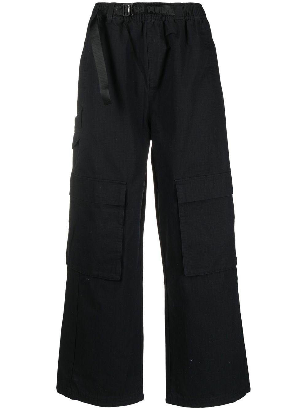 wide leg cargo trousers - 1