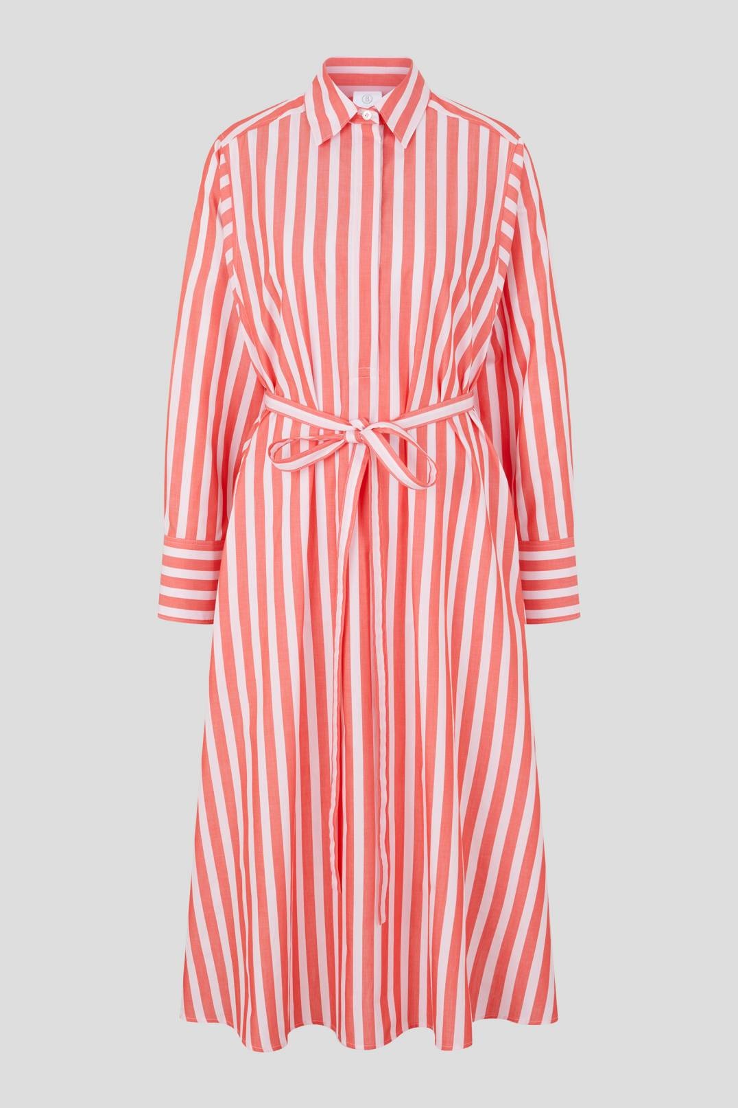 LIA SHIRT DRESS IN RED/OFF-WHITE - 1