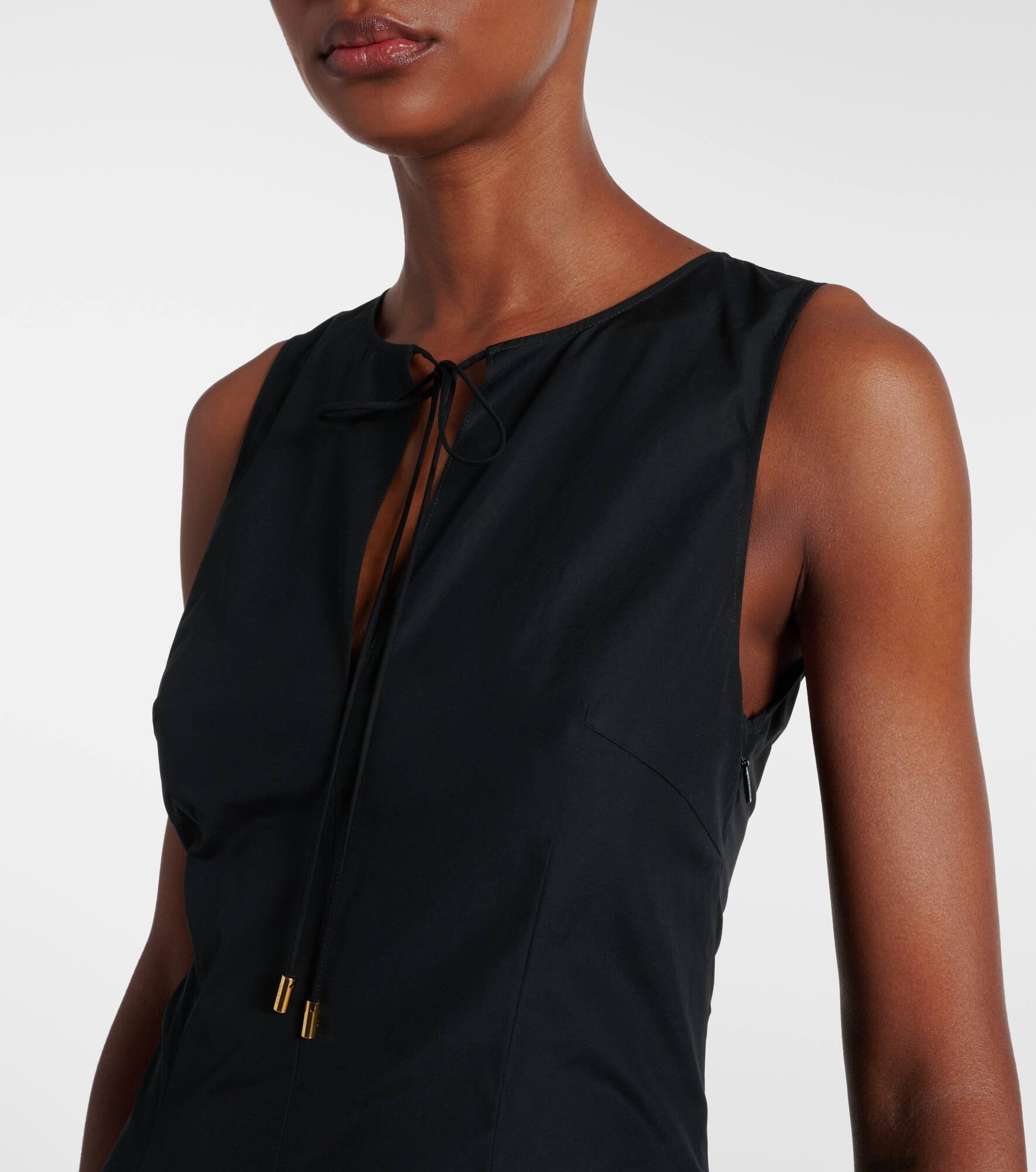 Cotton poplin wrap dress - 4