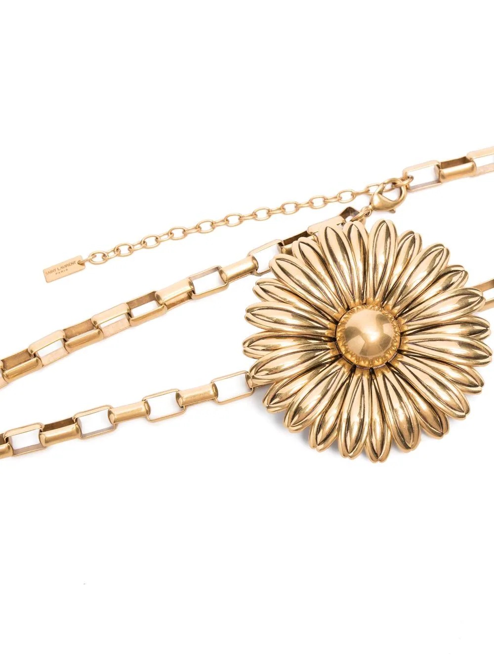 brass flower belt - 2