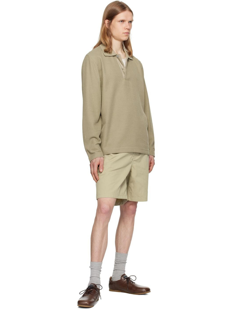 NORSE PROJECTS Taupe Ruben Double Face LS Polo outlook