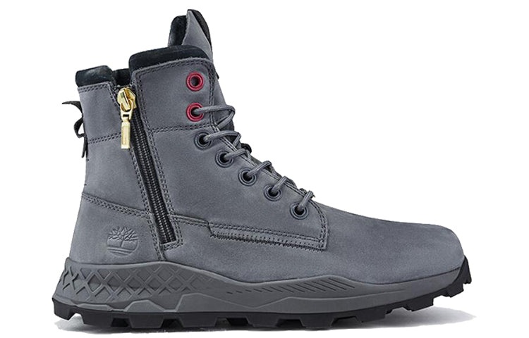 Timberland Brooklyn Side Zip Boots 'Medium Grey Nubuck' A41AW - 2