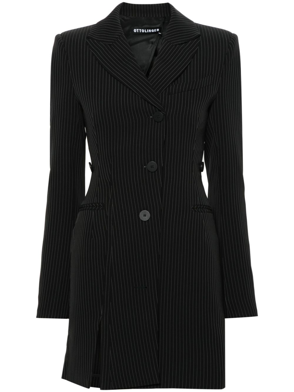 pinstriped blazer dress - 1