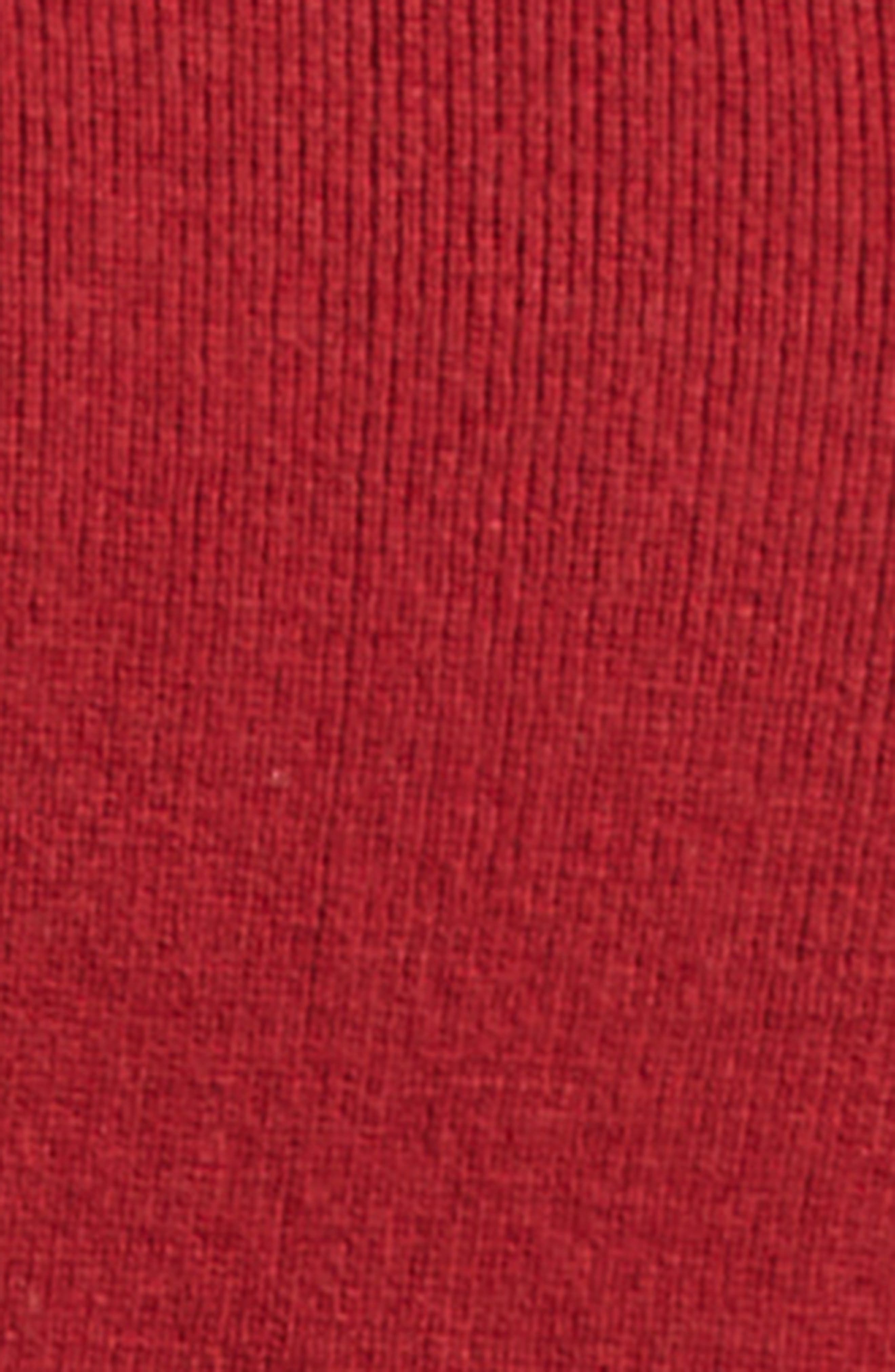 Moncler Virgin Wool-Blend Knit & Down Cardigan in Red Auburn at Nordstrom - 6