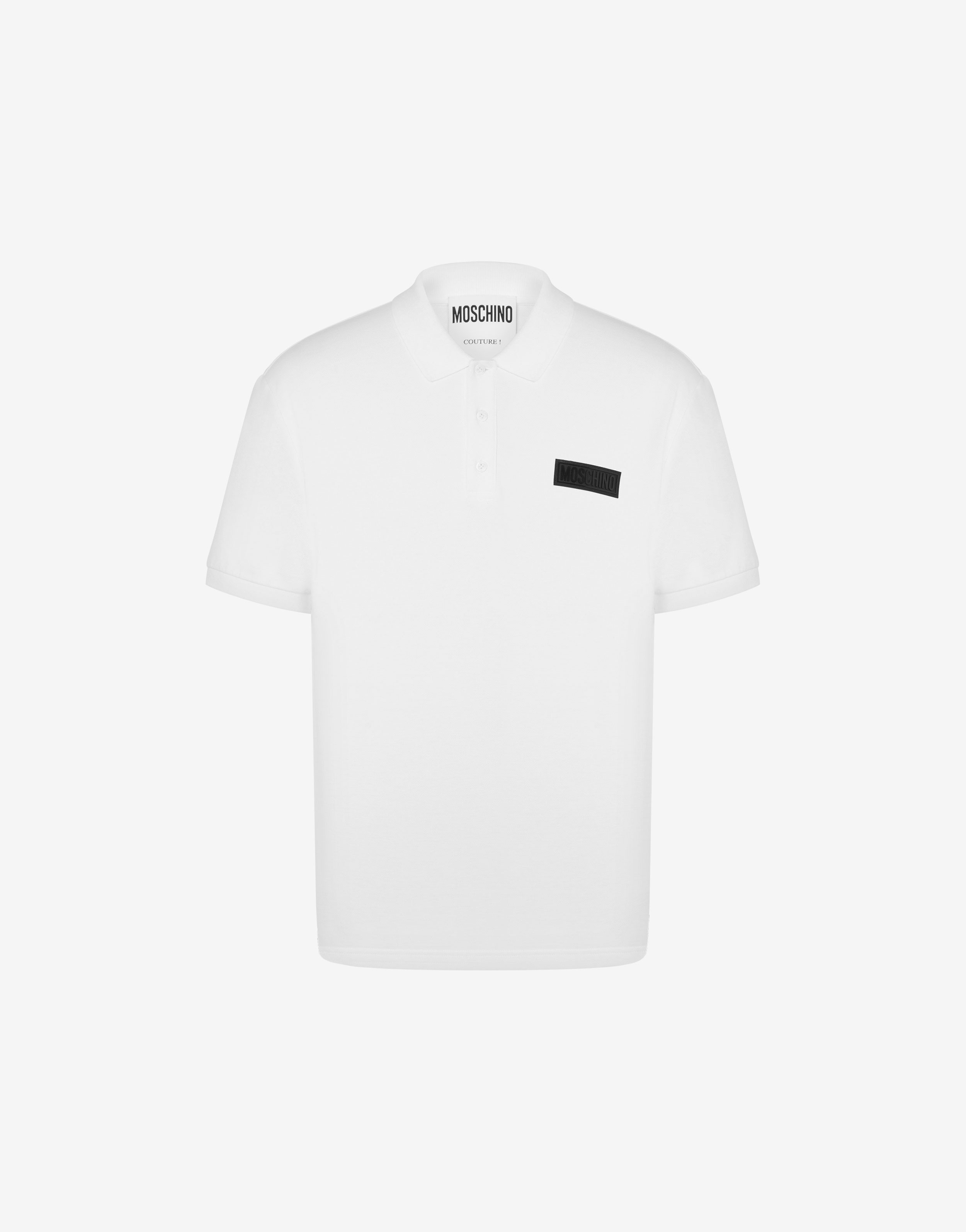 RUBBER LOGO PIQUÉ POLO SHIRT - 1