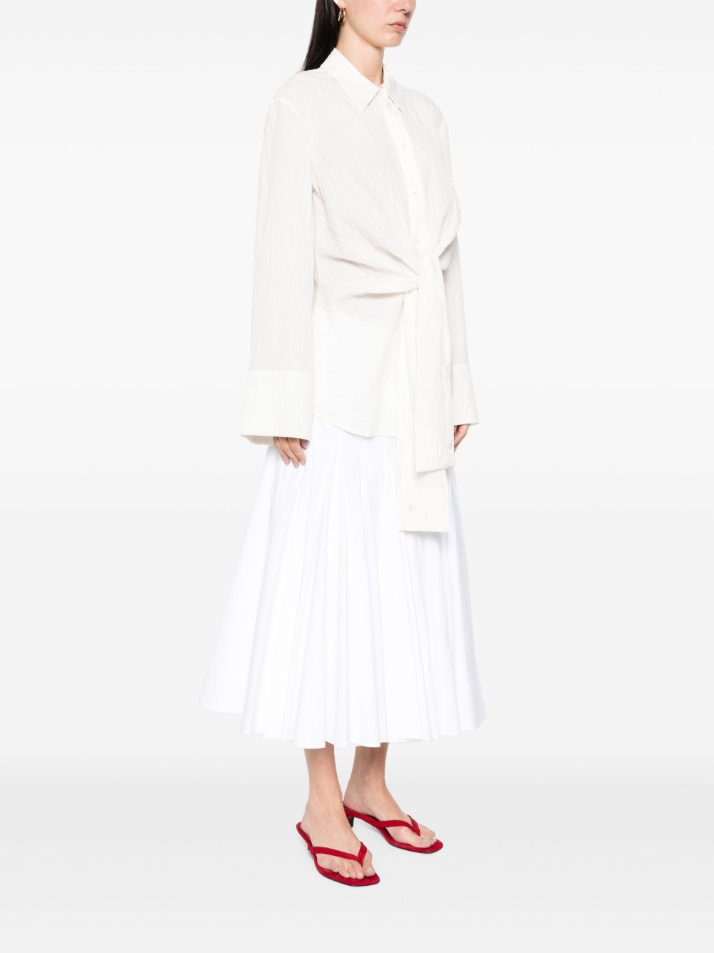 knotted hammered shirt - 3