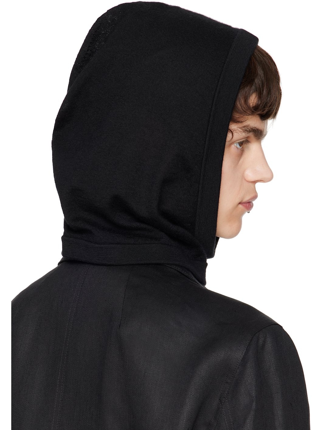 Black Hollywood Cashmere Hood - 3