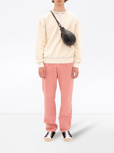 JW Anderson embroidered logo cotton sweatshirt outlook