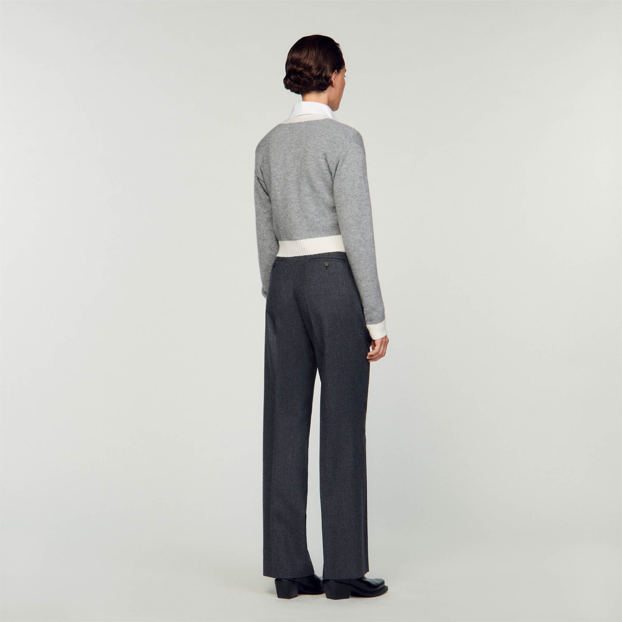 CROPPED KNITTED CARDIGAN - 6