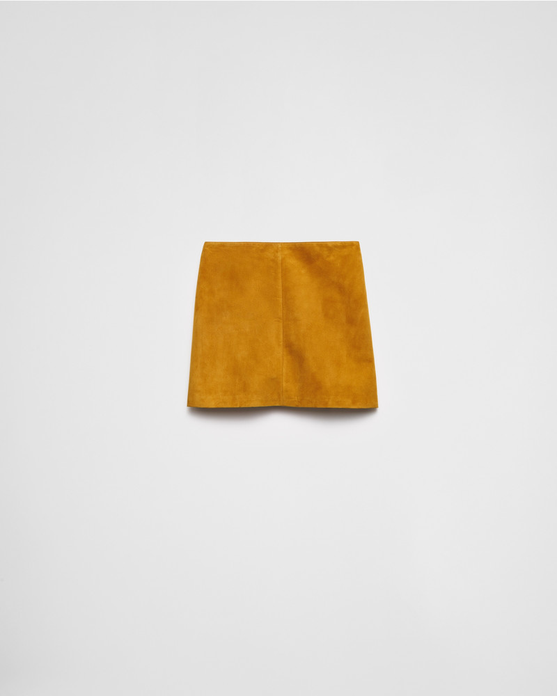Suede miniskirt 1