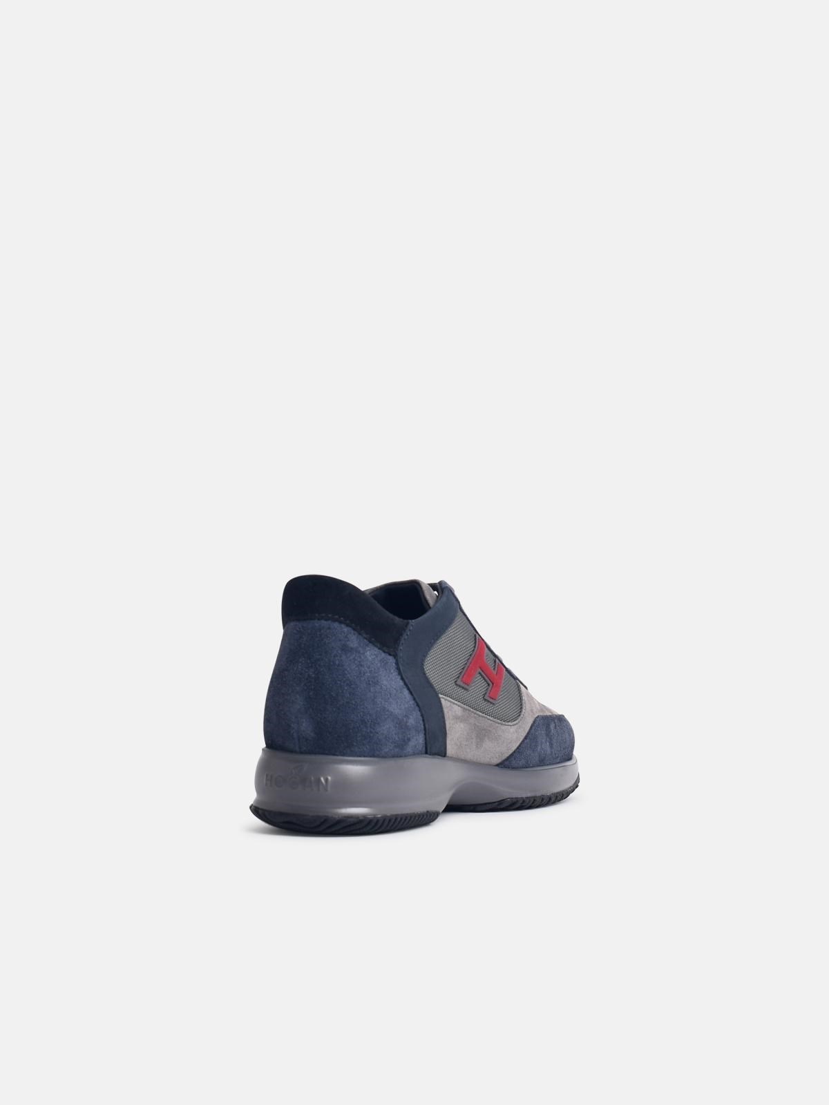 'H FLOC' BLUE SUEDE SNEAKERS - 3