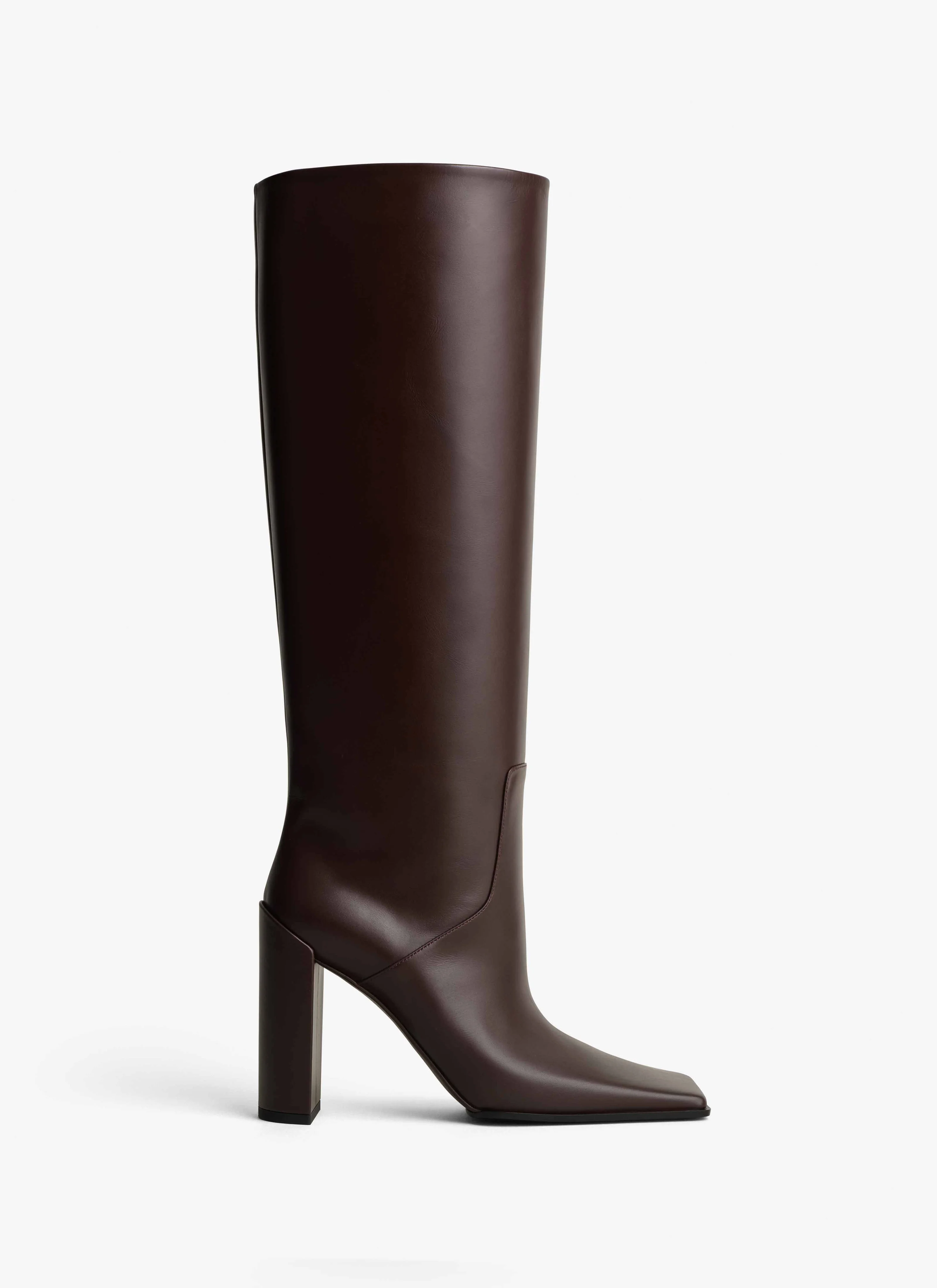 SQUARE KNEE BOOTS IN CALFSKIN - 1