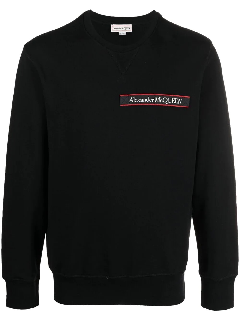 logo tape long sleeve sweatshirt - 1