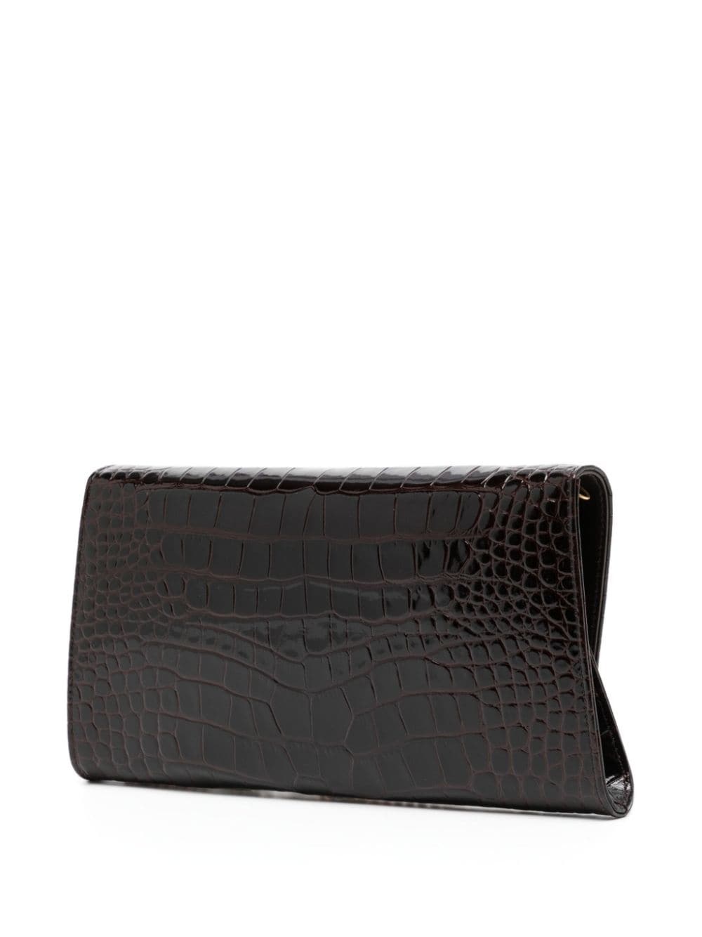 Nobile crocodile-embossed clutch bag - 3