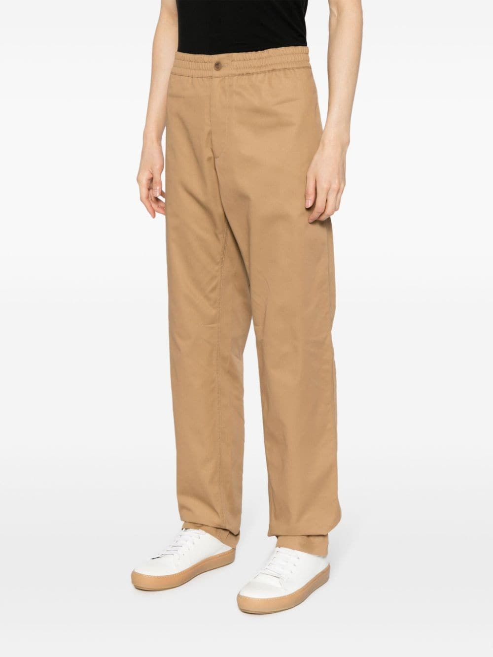 mid-rise straight-leg trousers - 3