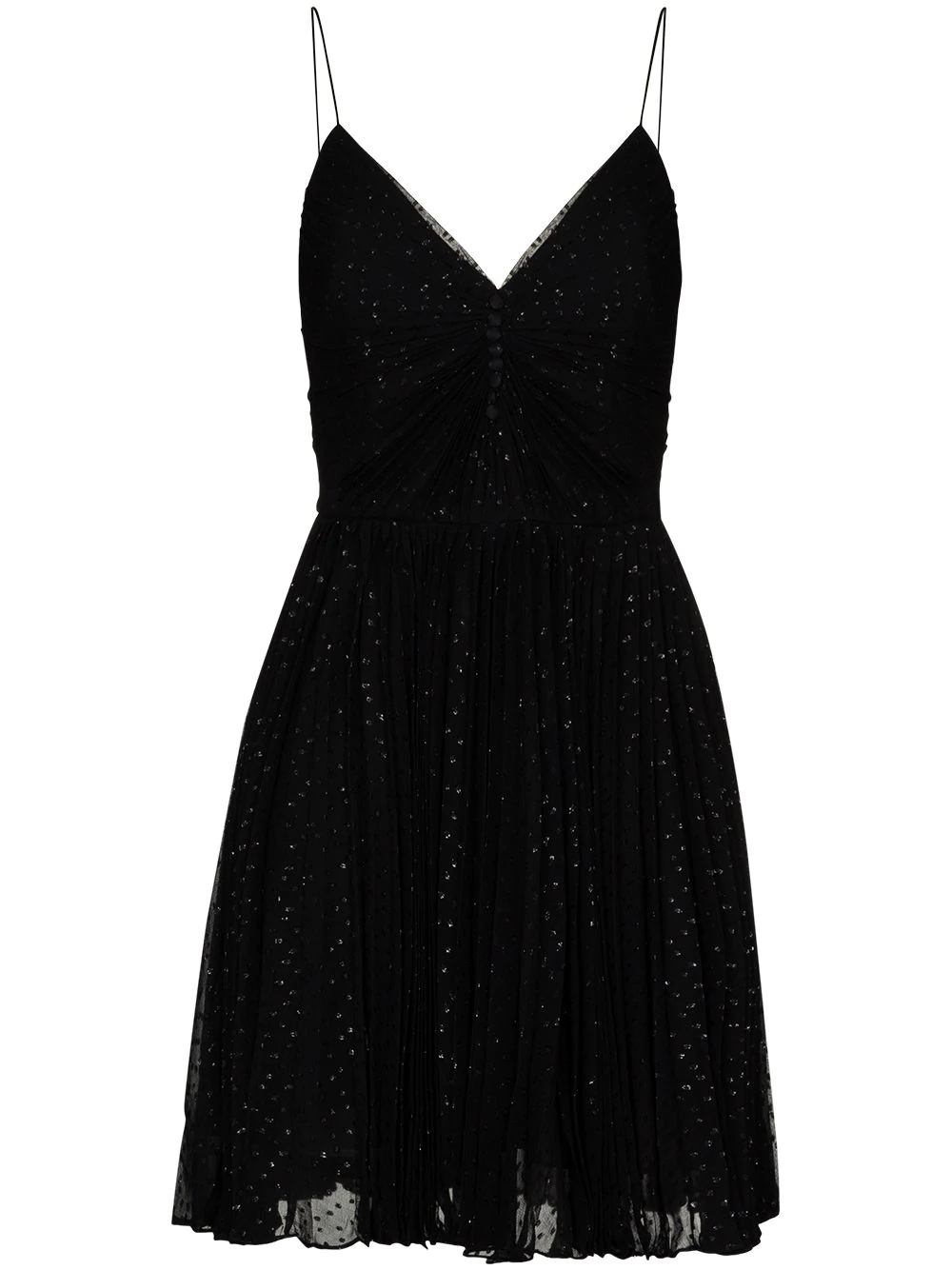 glitter-effect mini dress - 1