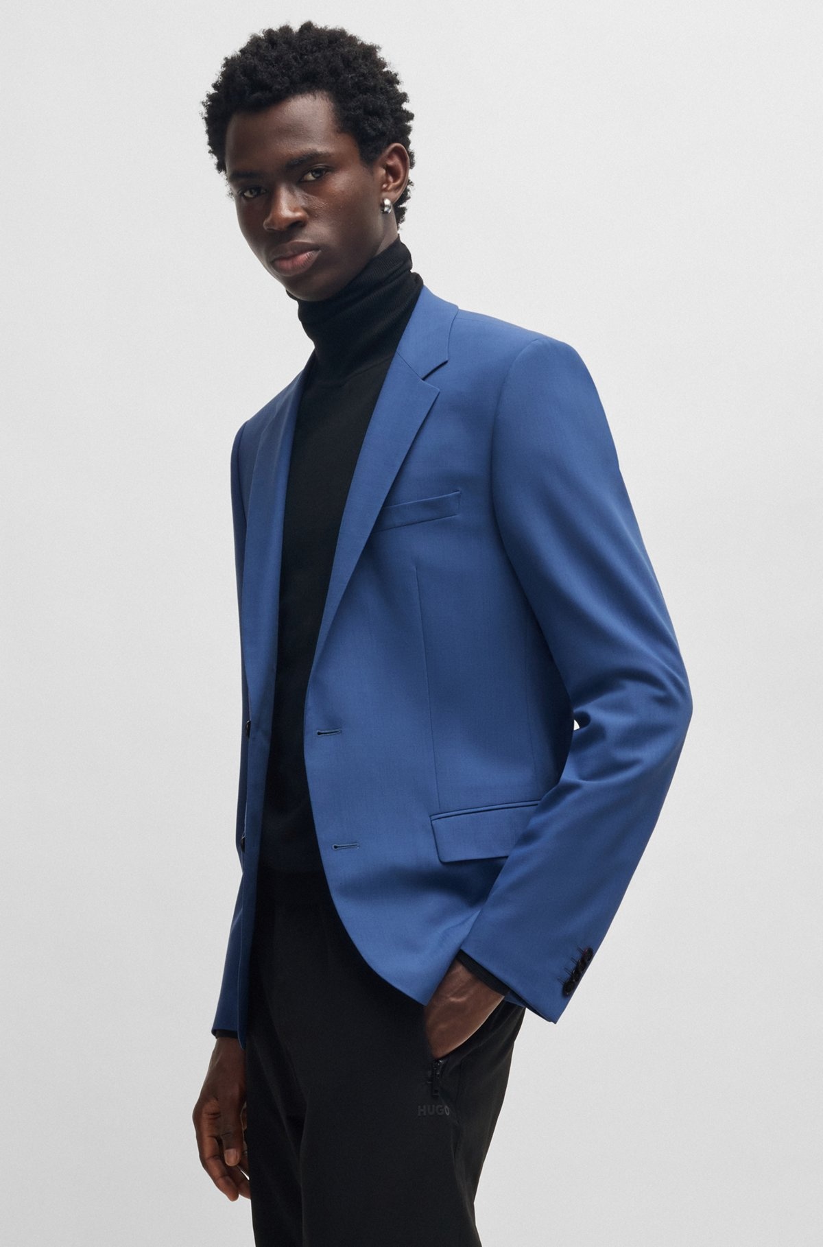 SLIM-FIT JACKET IN PERFORMANCE-STRETCH CLOTH - 6