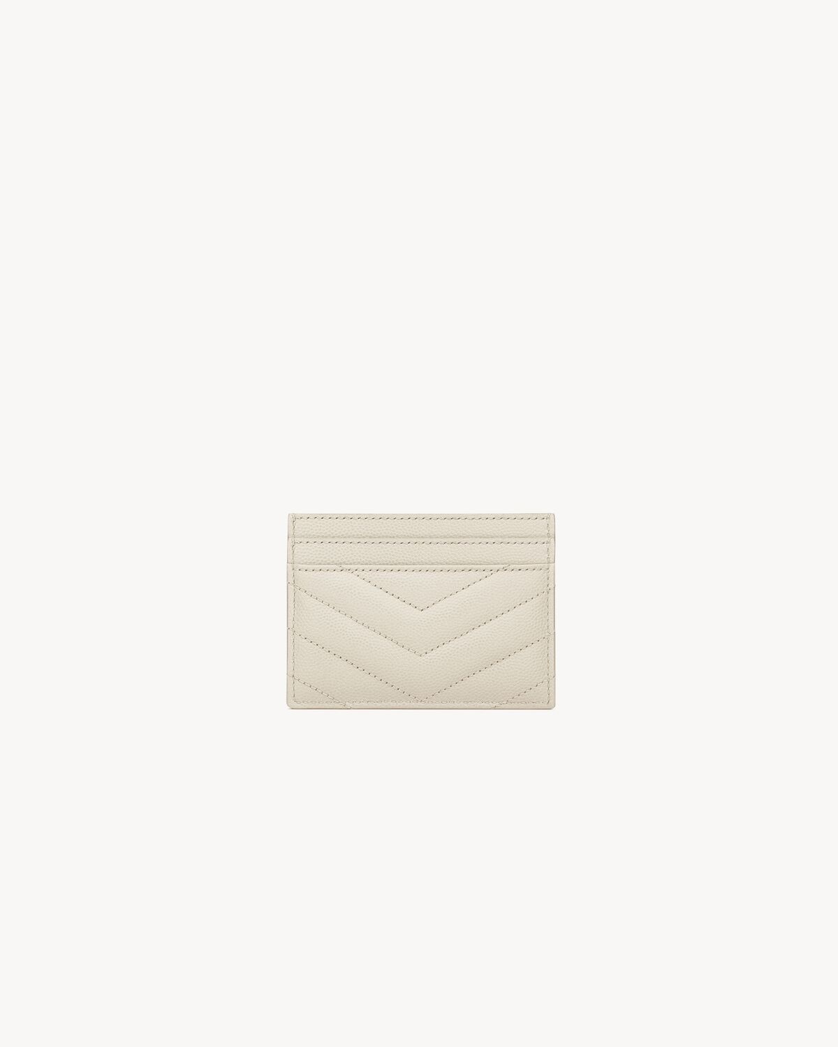 CASSANDRE MATELASSÉ CARD CASE IN GRAIN DE POUDRE LEATHER - 2