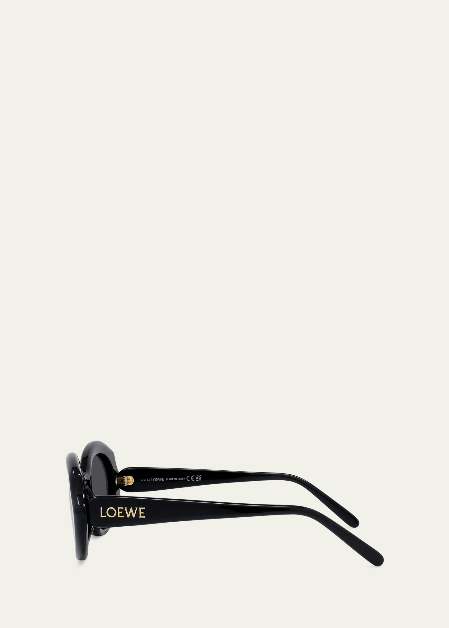Round Slim Acetate Sunglasses - 3