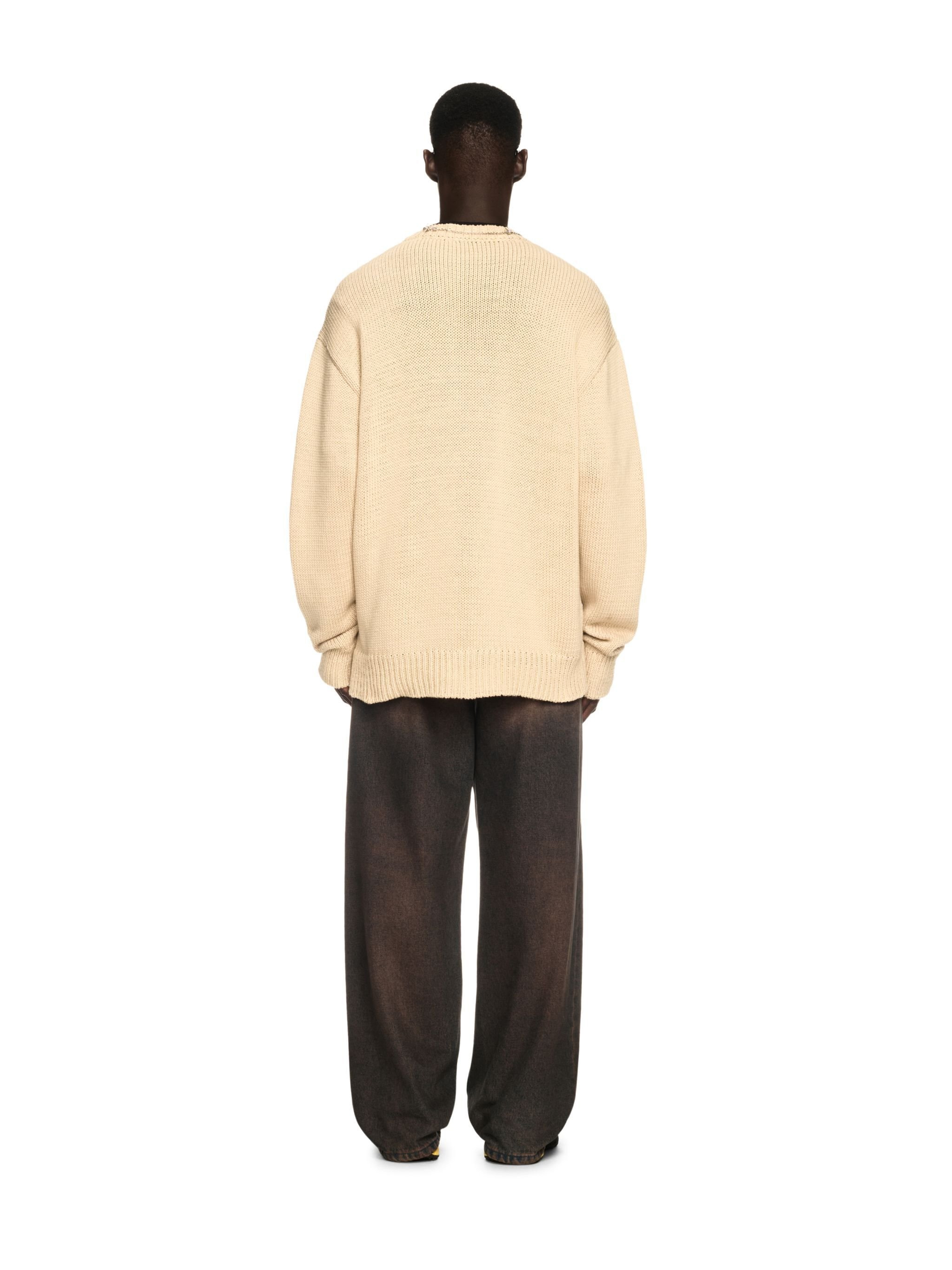Cream Big Bookish Knit Sweater - 5