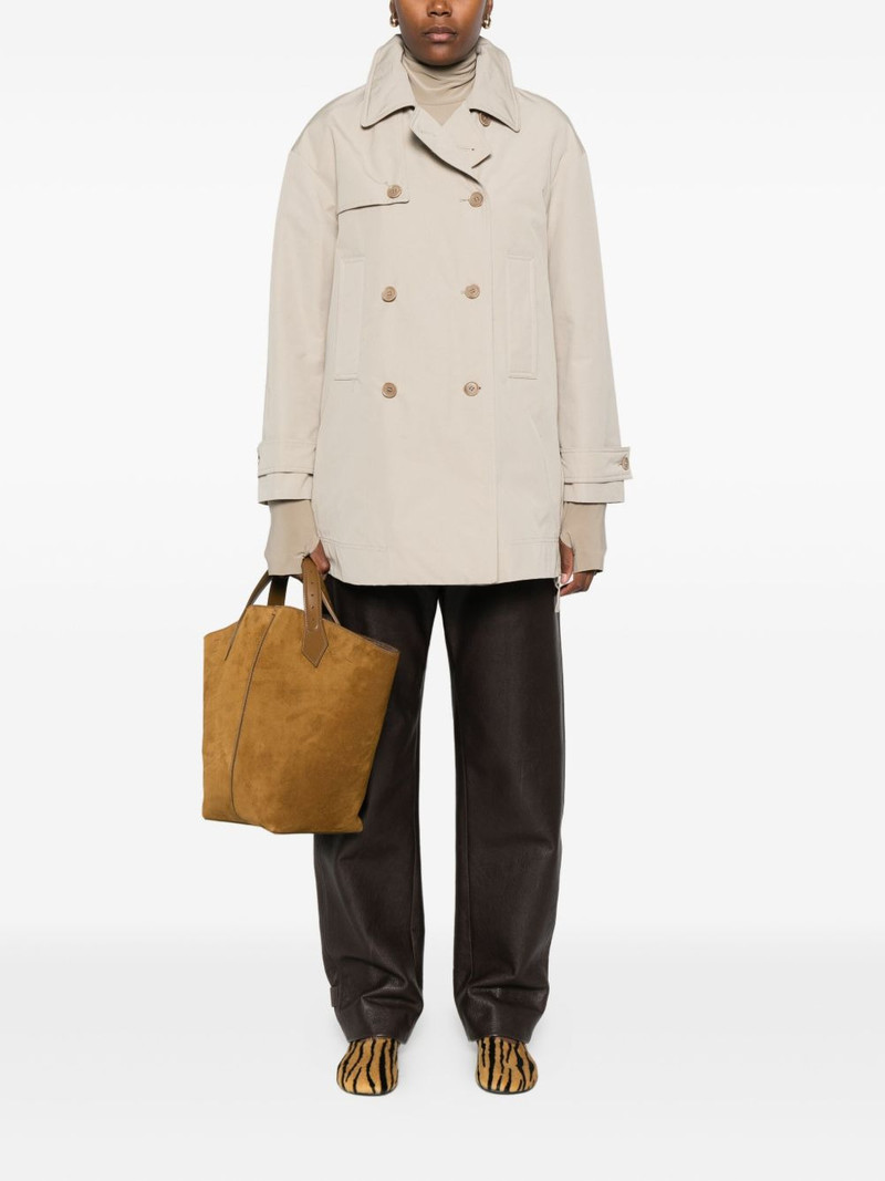 Aspesi double-breasted zip-detail coat outlook