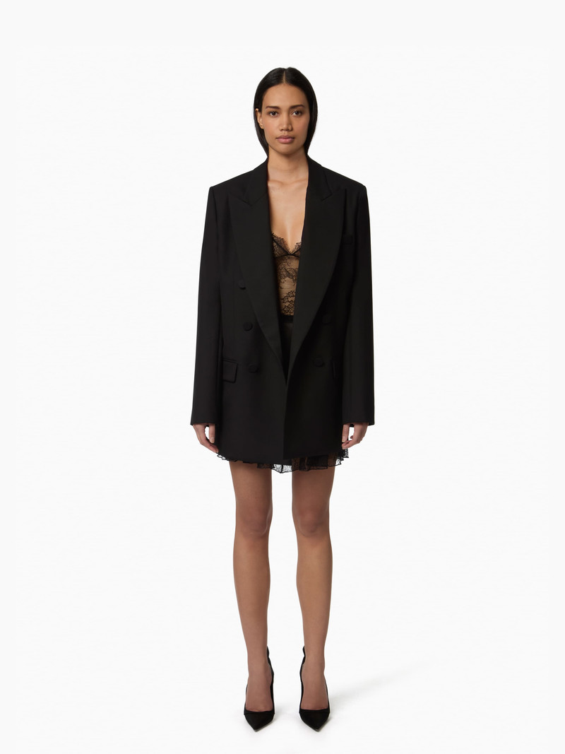 Black Oversized Tailored Blazer 1