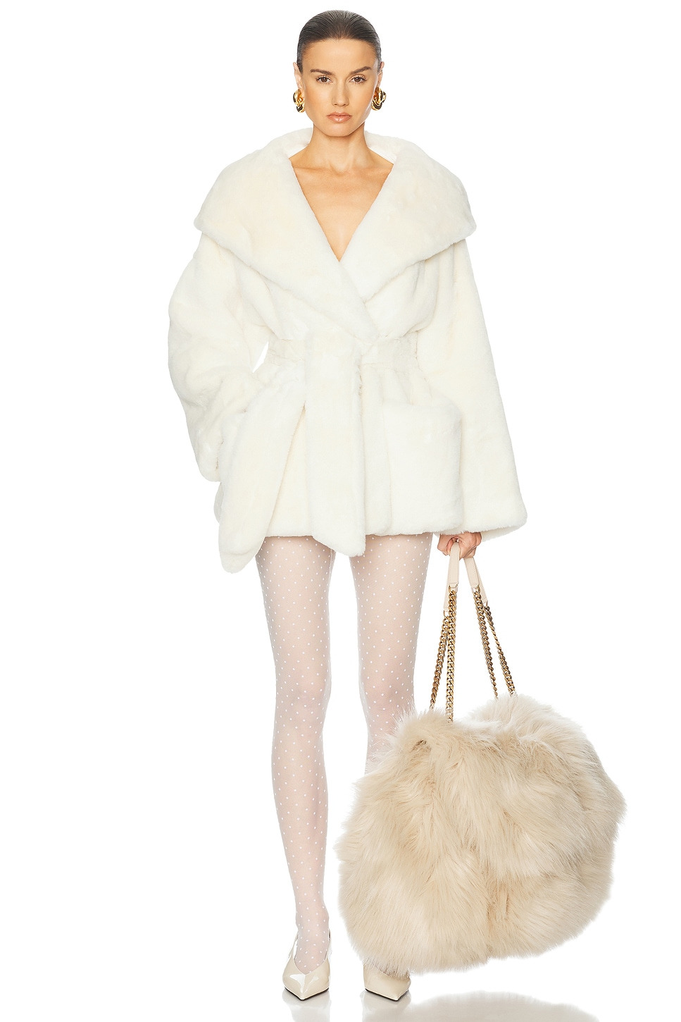 The Hooded Faux Fur Coat - 2