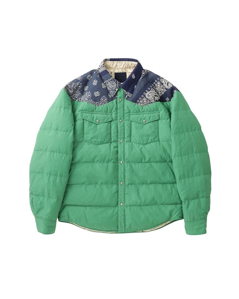 KERCHIEF DOWN JKT GREEN - 1