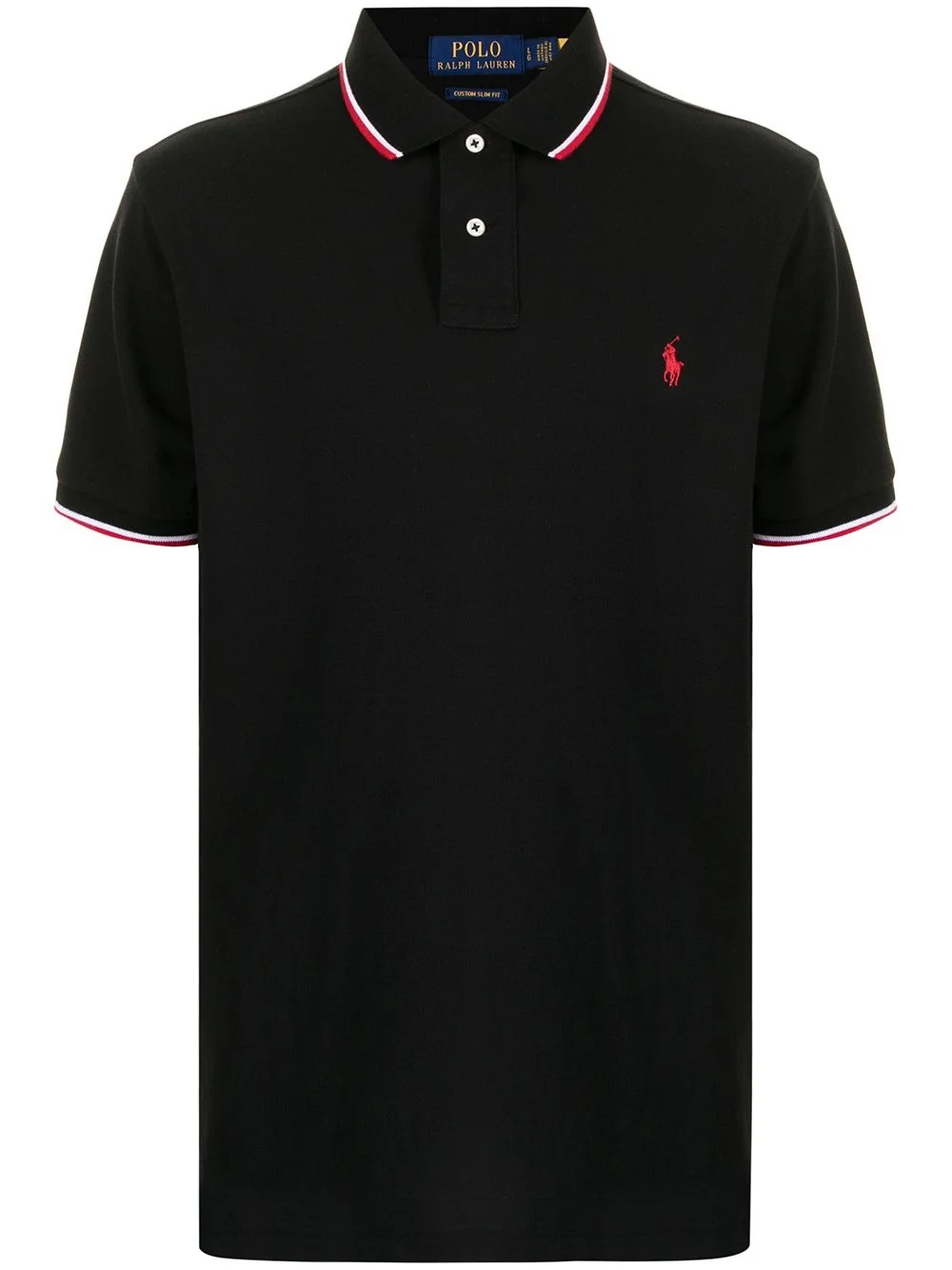 logo-embroidered polo shirt - 1