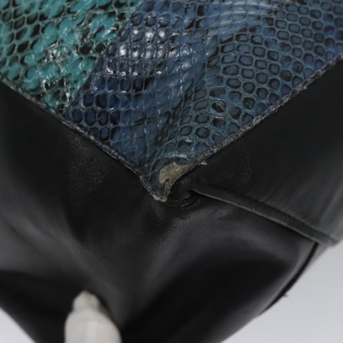 CELINE Tote Bag Leather Black Multicolor - 15