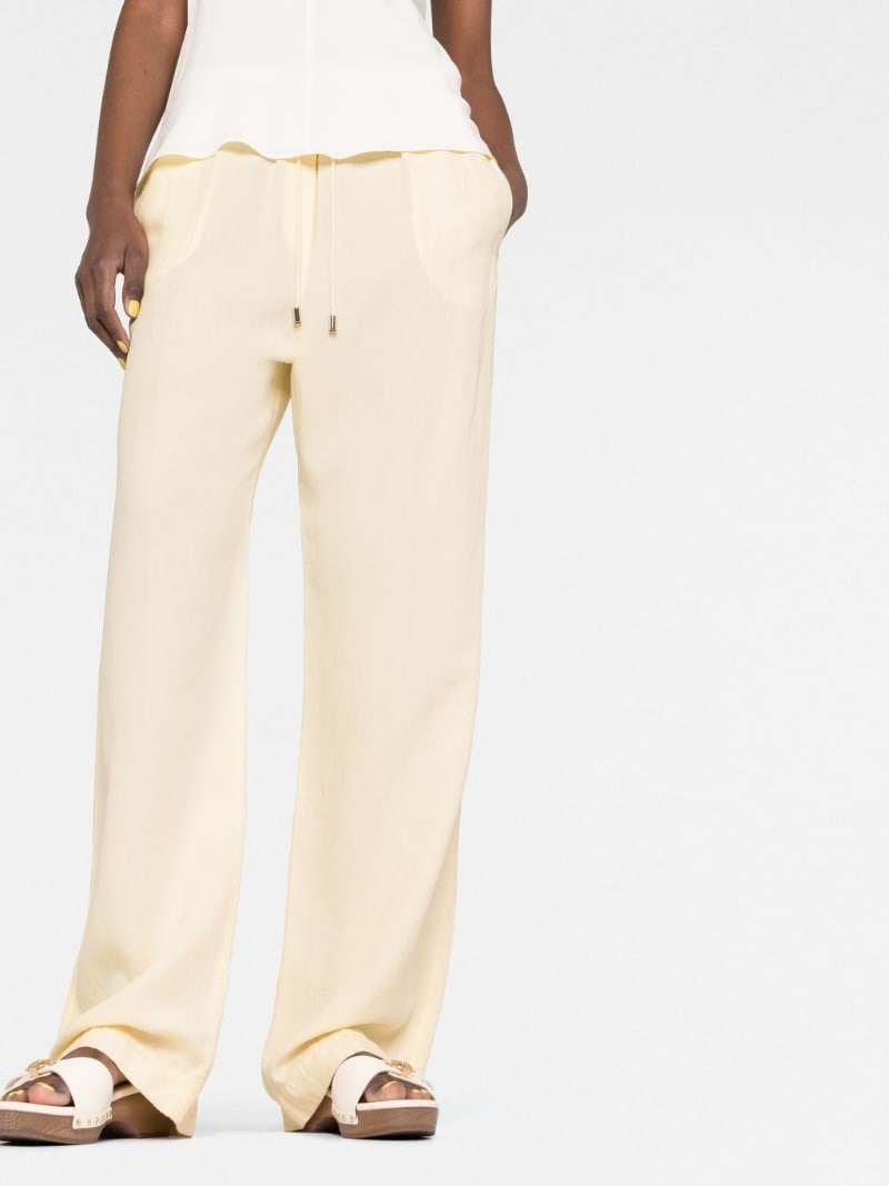 straight-leg drawstring trousers - 5